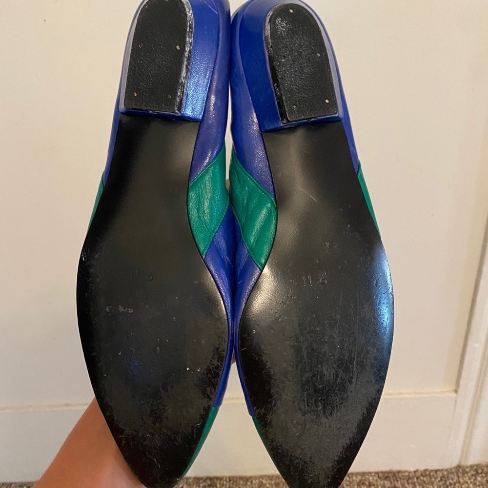 Vintage blue & green flats - Picture 2 of 2